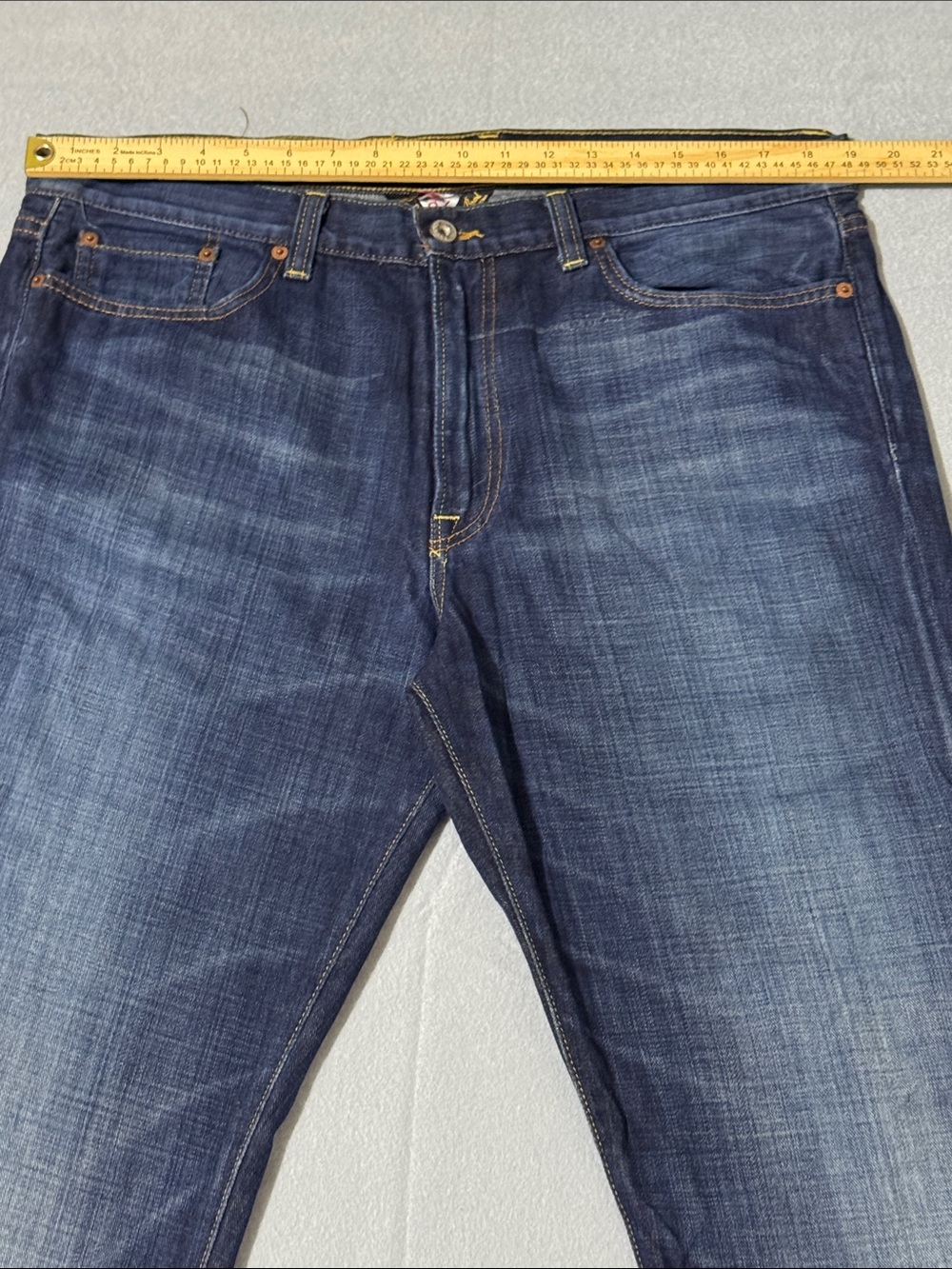 Lucky Brand Gene Montesano Vintage Regular Blue Jeans Size 36 - Picture 4 of 10